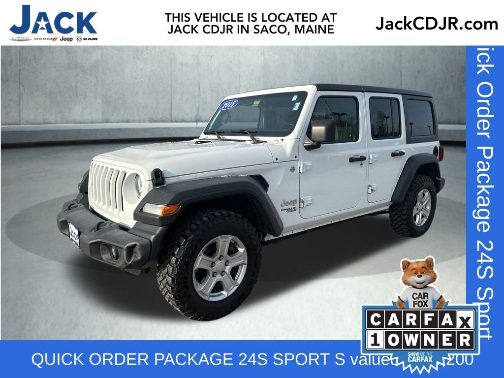 Used 2018 Jeep Wrangler Unlimited Sport S SUV