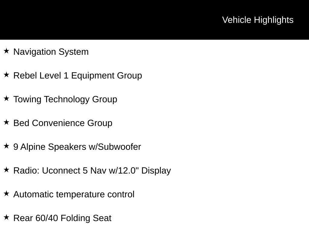 New 2026 Ram 2500 REBEL CREW CAB 4X4 6'4 BOX Pickup