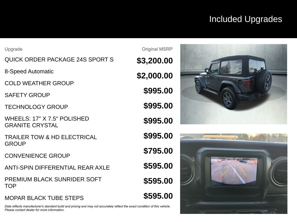 Used 2018 Jeep Wrangler Sport S SUV