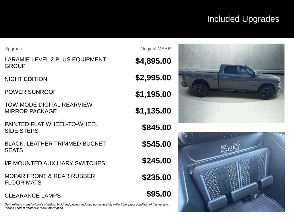 New 2026 Ram 2500 LARAMIE CREW CAB 4X4 6'4 BOX Pickup