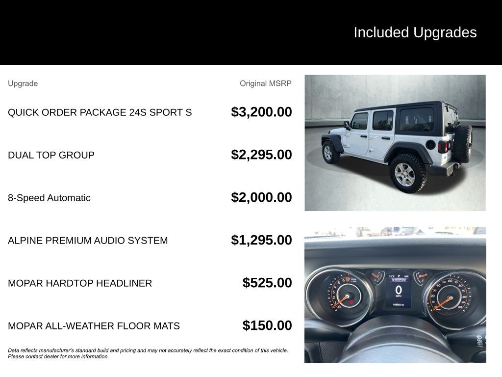 Used 2018 Jeep Wrangler Unlimited Sport S SUV