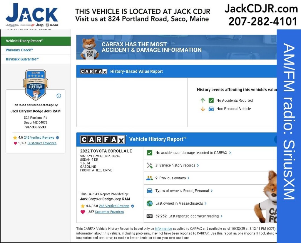 Used 2022 Toyota Corolla LE Sedan