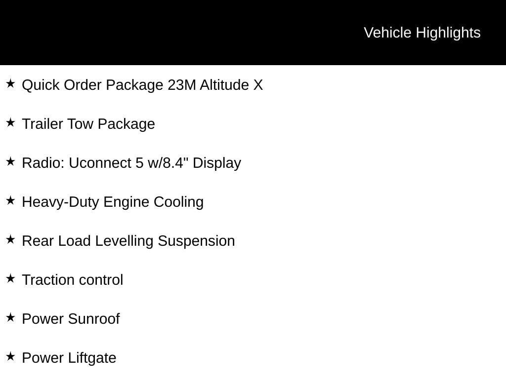 New 2025 Jeep Grand Cherokee ALTITUDE X 4X4 Sport Utility