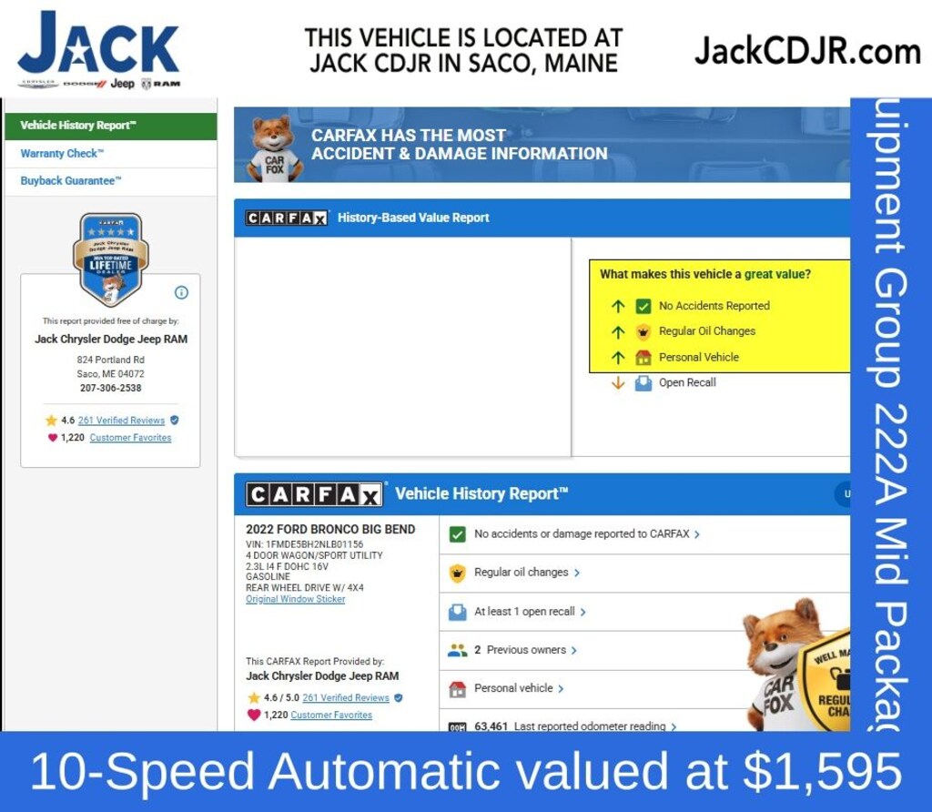 Used 2022 Ford Bronco Big Bend SUV