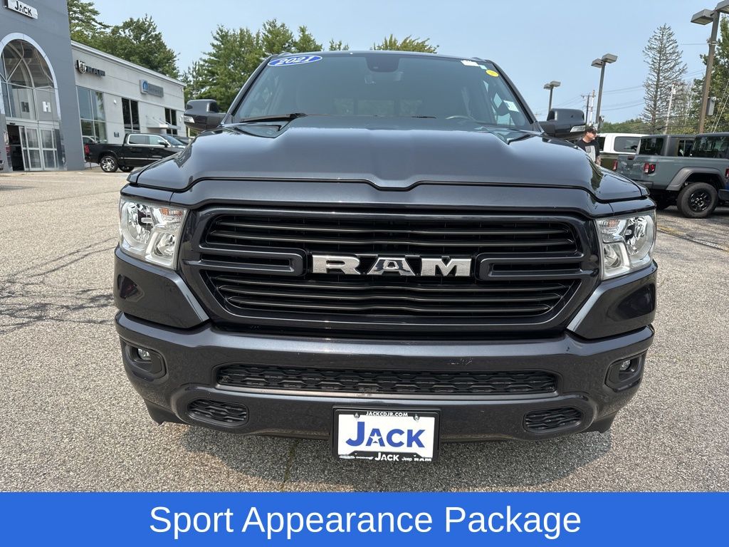 Used 2021 RAM Ram 1500 Pickup Big Horn/Lone Star with VIN 1C6SRFFT8MN773740 for sale in Saco, ME