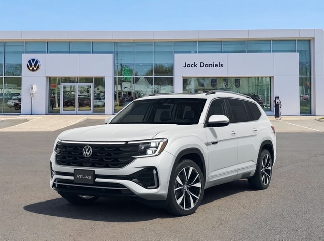 Opal White 2027 Volkswagen Atlas SUV / Crossover All-Wheel Drive 8-Speed Automatic