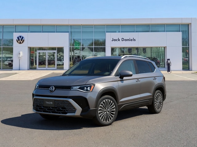 Platinum Gray Metallic 2025 Volkswagen Taos SUV / Crossover All-Wheel Drive 8-Speed Automatic