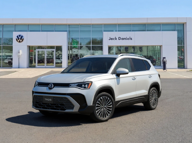 Pure White 2025 Volkswagen Taos SUV / Crossover All-Wheel Drive 8-Speed Automatic