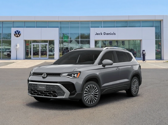 Platinum Gray Metallic 2025 Volkswagen Taos SUV / Crossover All-Wheel Drive 8-Speed Automatic