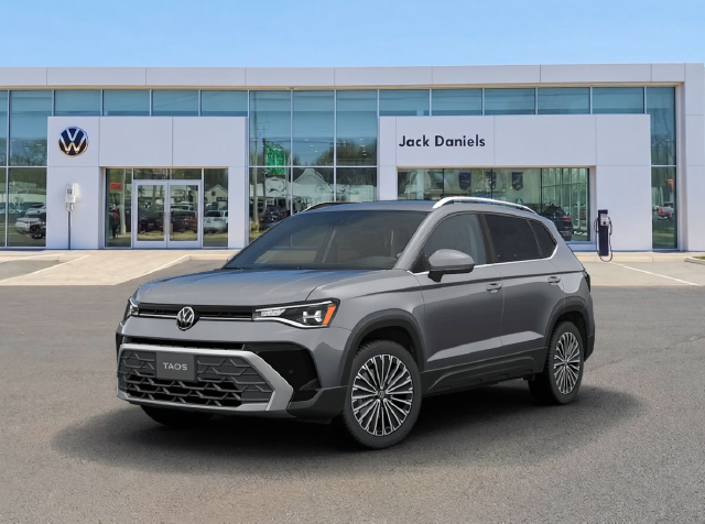 Platinum Gray Metallic 2025 Volkswagen Taos SUV / Crossover All-Wheel Drive 8-Speed Automatic