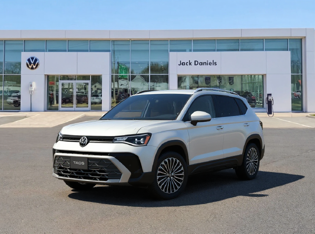 Pure White 2025 Volkswagen Taos SUV / Crossover All-Wheel Drive 8-Speed Automatic