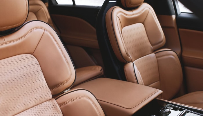 The spacious interior of the 2020 Lincoln Aviator