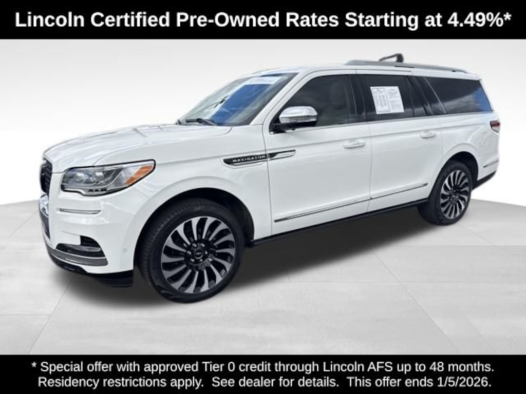 Certified 2022 Lincoln Navigator L Black Label SUV