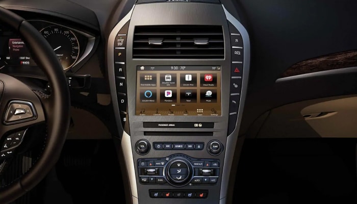 Touchscreen display inside the 2019 Lincoln MKZ