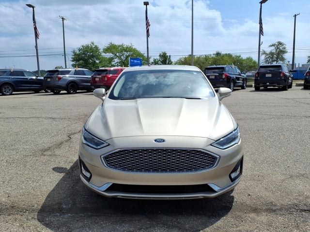 Used 2019 Ford Fusion Hybrid Titanium with VIN 3FA6P0RU8KR167937 for sale in Wayne, MI