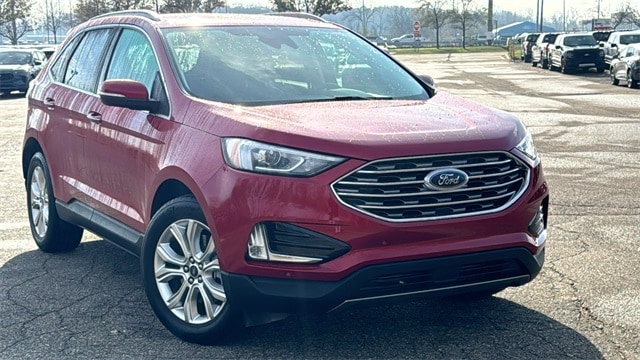 Used 2021 Ford Edge Titanium with VIN 2FMPK4K91MBA05008 for sale in Wayne, MI