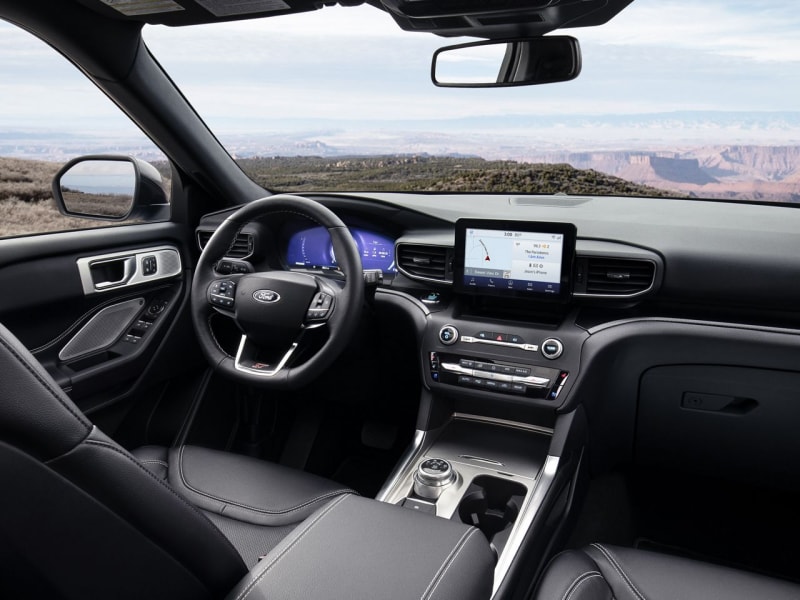 The spacious interior of the 2020 Ford Explorer