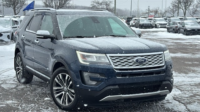 Certified 2017 Ford Explorer Platinum with VIN 1FM5K8HT3HGE41455 for sale in Wayne, MI