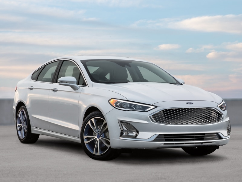 The sleek exterior of the 2020 Ford Fusion