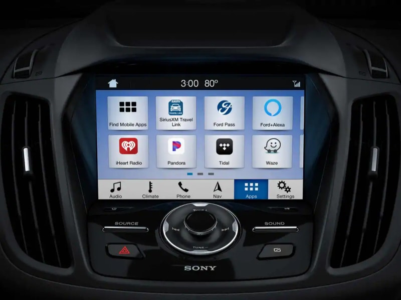 Touchscreen display inside the 2019 Ford Escape