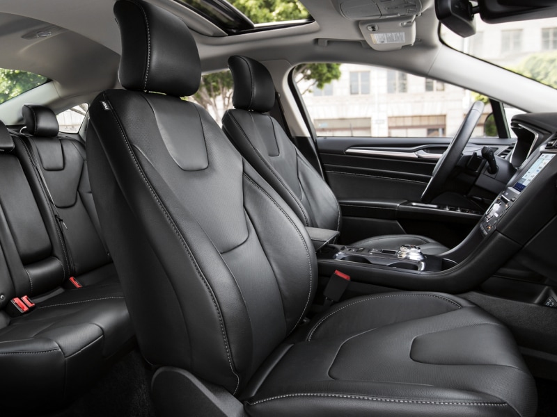 The spacious interior of the 2020 Ford Fusion