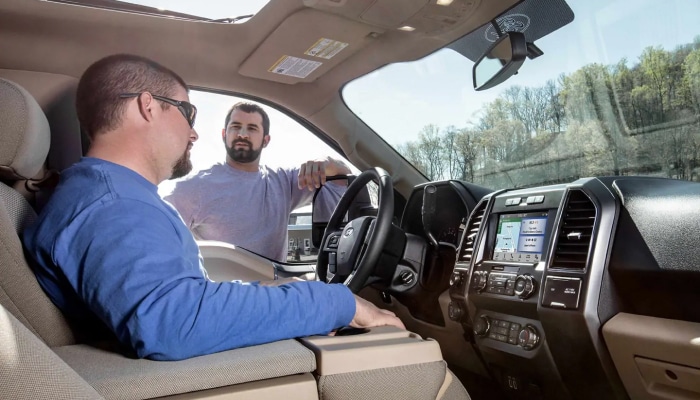 The interior of the 2019 Ford F-150