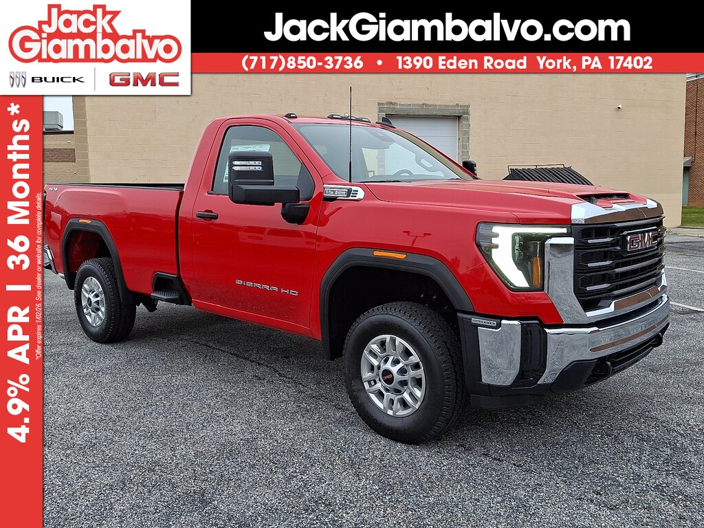 New 2026 GMC Sierra 2500HD Regular Cab, Long Bed, Pro, 4WD Standard Cab