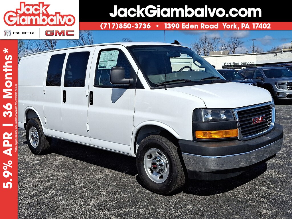 New 2025 GMC Savana Cargo Van Work Van Full-size Cargo Van