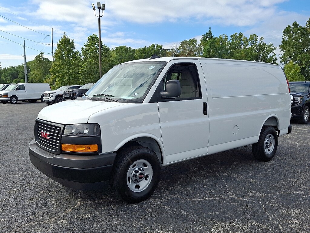 New 2025 GMC Savana Cargo RWD 3500 Regular Wheelbase Work Van Cargo Van