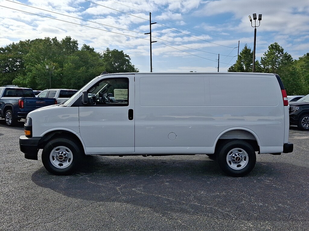 New 2025 GMC Savana Cargo RWD 3500 Regular Wheelbase Work Van Cargo Van