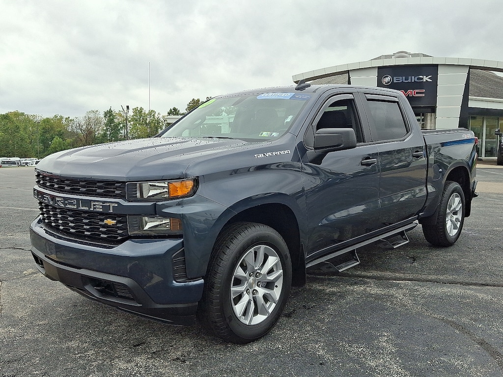 Certified 2021 Chevrolet Silverado 1500 4WD Crew Cab Short Bed Custom Crew Cab