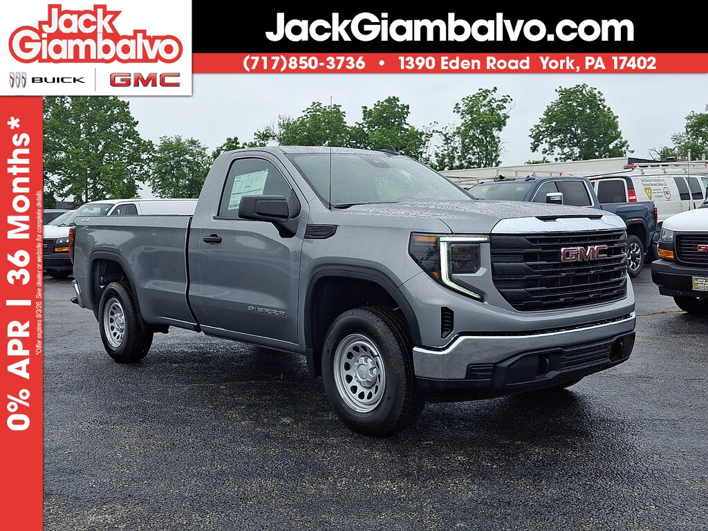 New 2026 GMC Sierra 1500 Regular Cab, Long Bed, Pro, 4WD Standard Cab