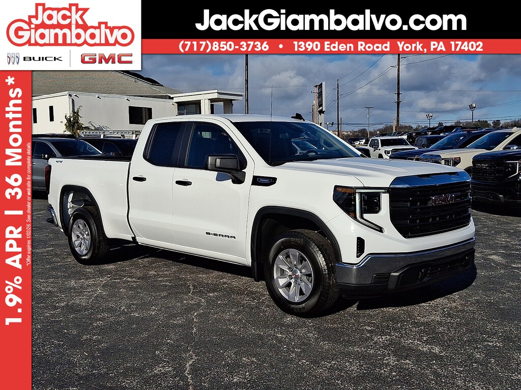 New 2026 GMC Sierra 1500 Double Cab, Standard Bed, Pro, 4WD Double Cab