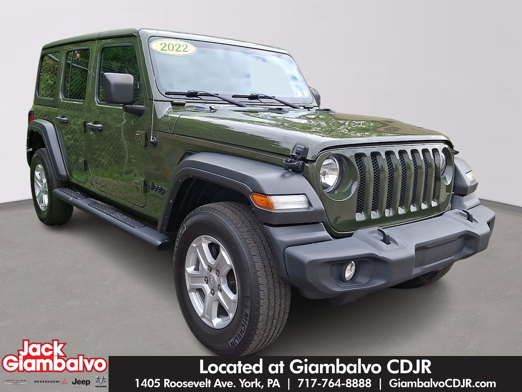 Used 2022 Jeep Wrangler Unlimited Sport SUV