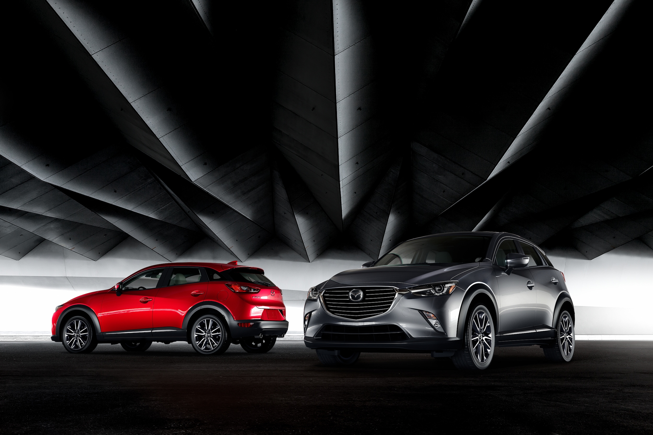 Jack Giambalvo Mazda is a Car Dealership near Manchester, PA | 2020 Mazda CX-3's parked in garage