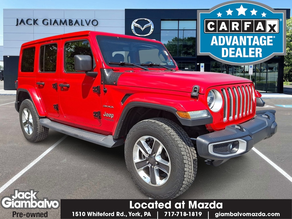 Used 2019 Jeep Wrangler Unlimited Sahara 4x4 Sport Utility