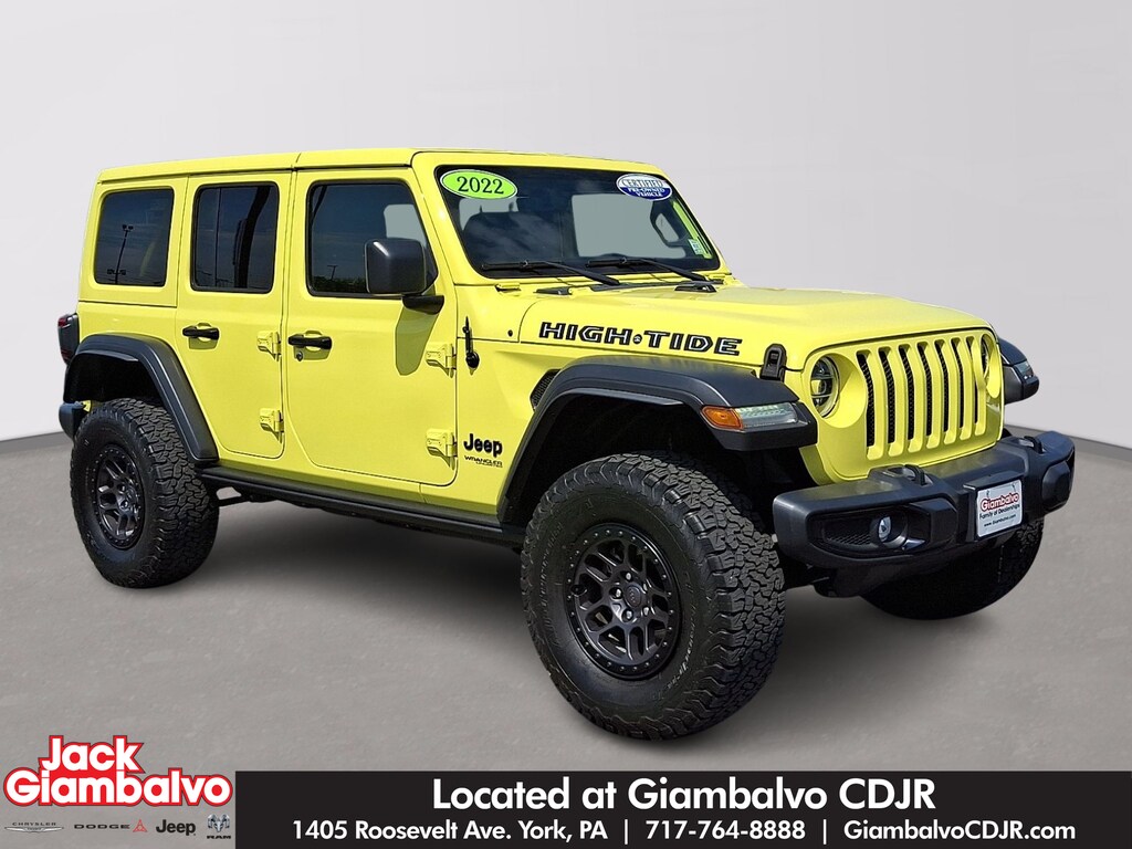 Certified 2022 Jeep Wrangler Unlimited High Tide 4x4 Sport Utility