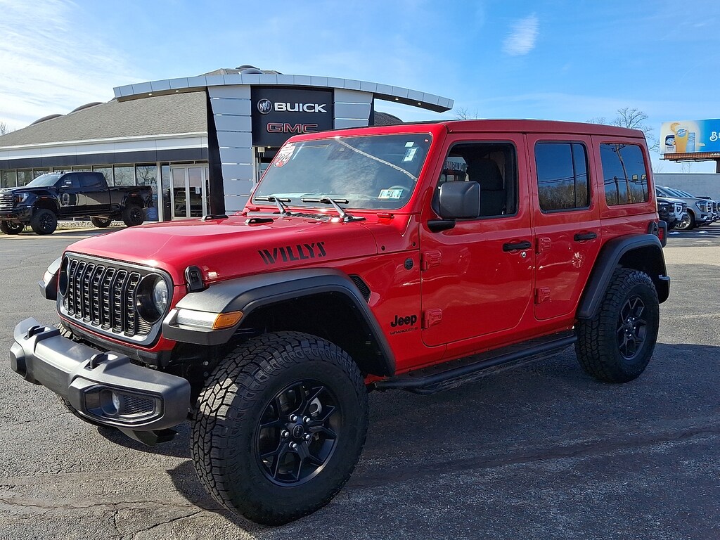 Used 2024 Jeep Wrangler 4-Door Willys 4x4 Sport Utility
