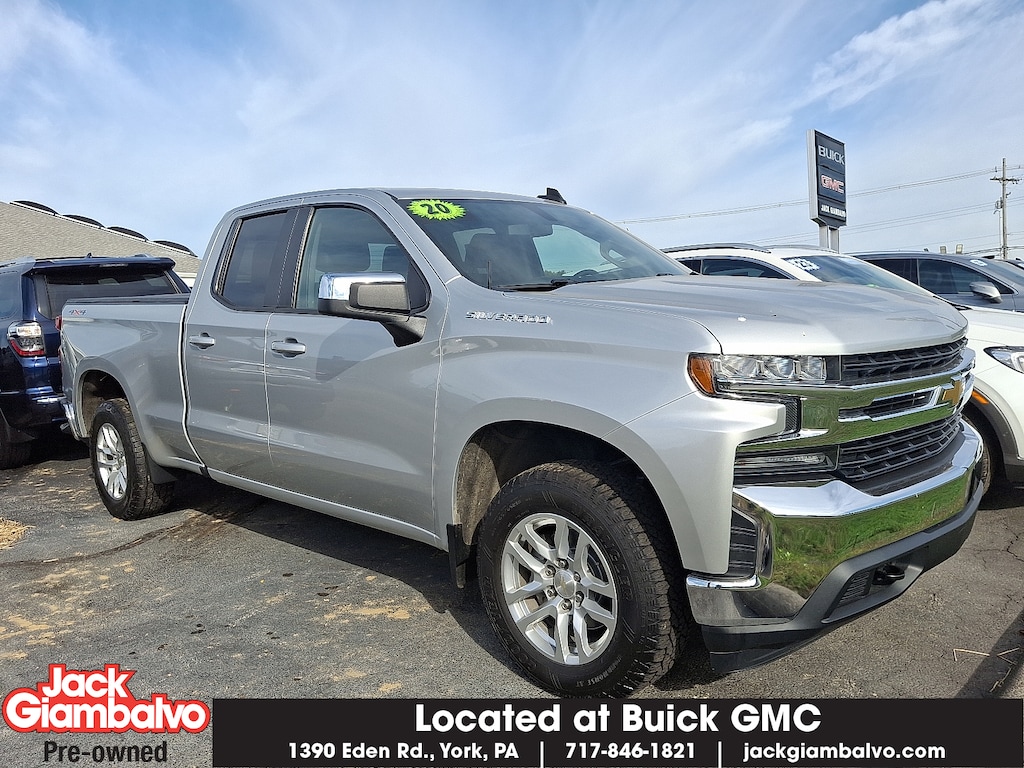 Used 2020 Chevrolet Silverado 1500 4WD Double Cab Standard Bed LT Double Cab
