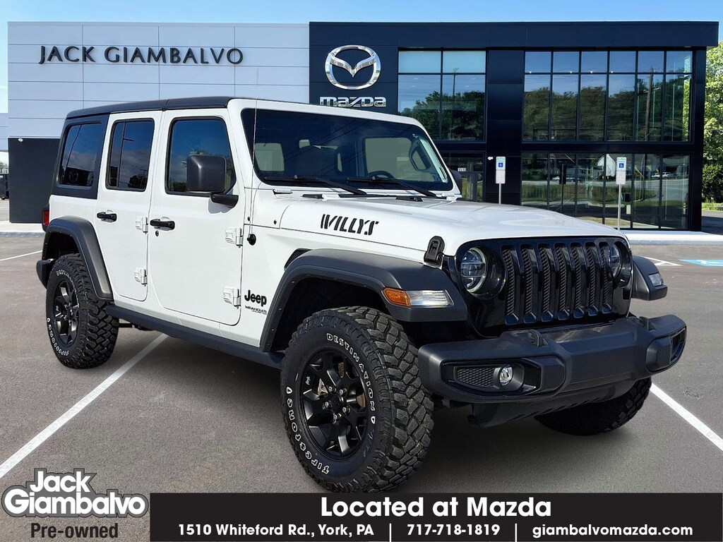 Used 2021 Jeep Wrangler Unlimited Willys 4x4 Sport Utility