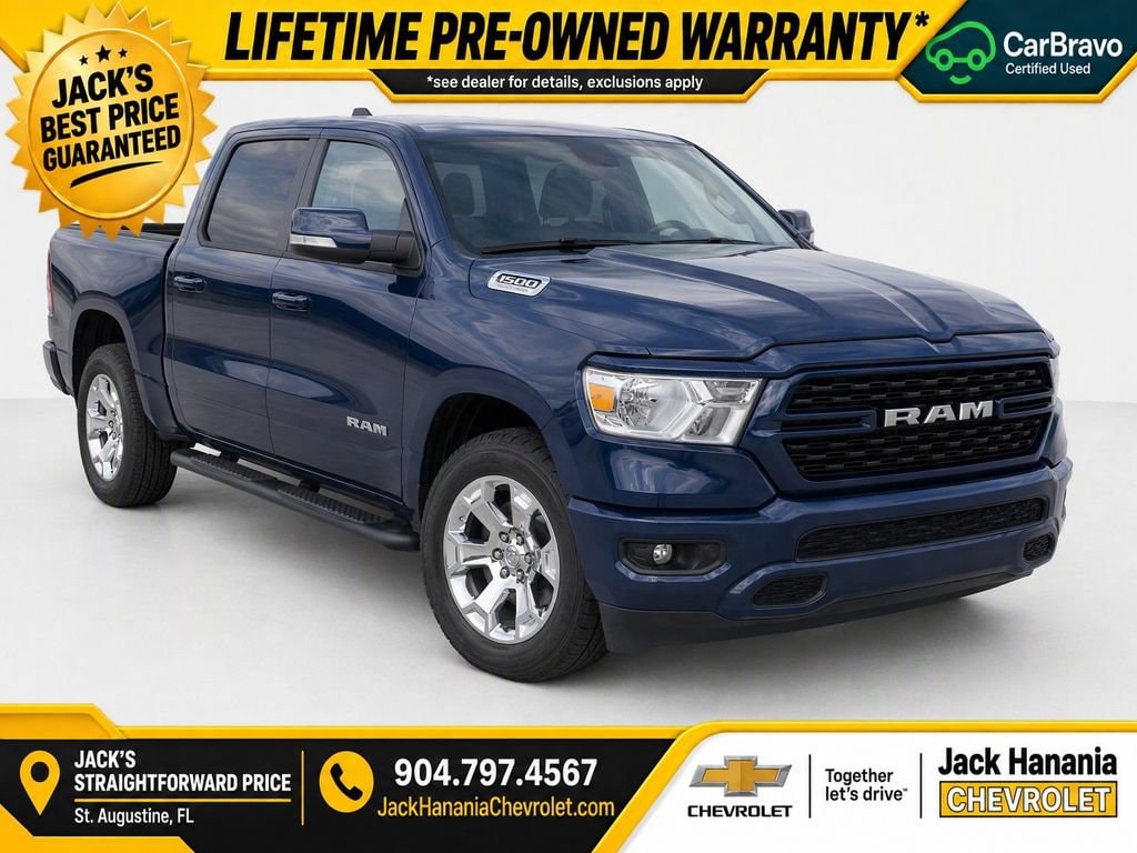 Used 2022 Ram 1500 Big Horn Crew Cab 4x4 57 Box Truck