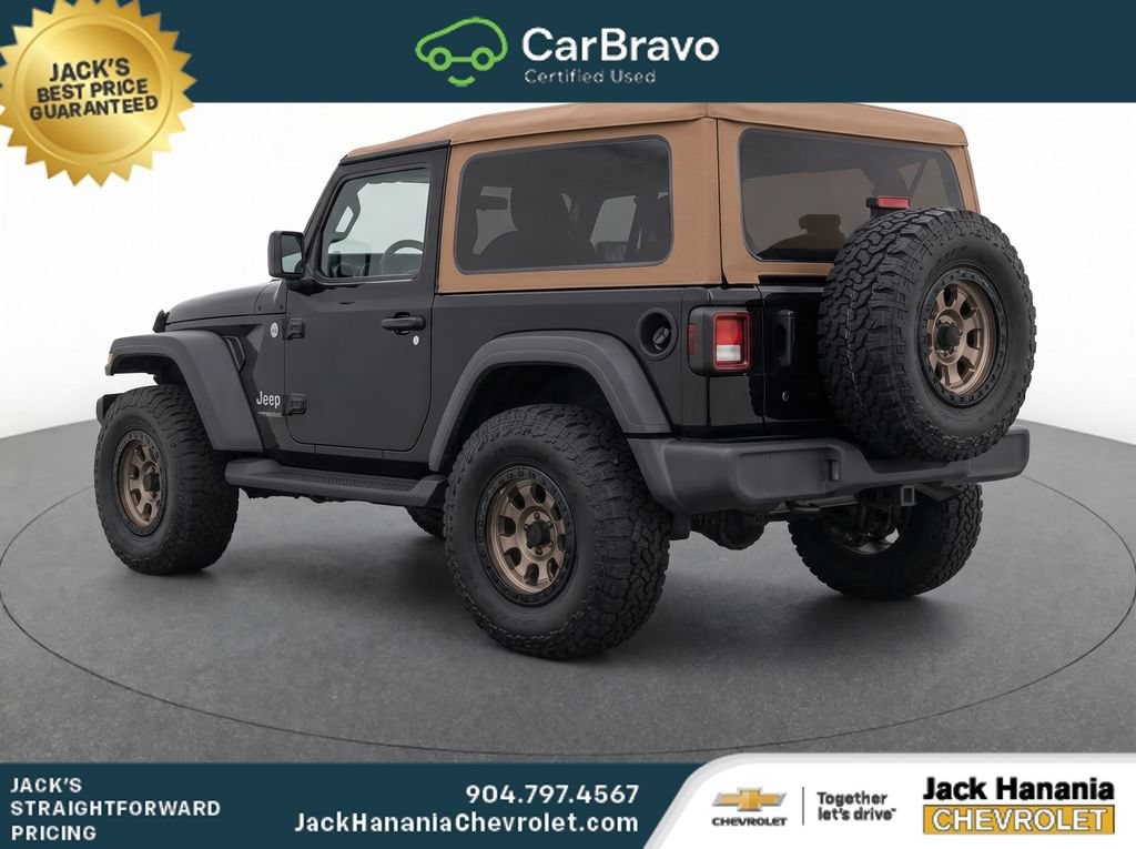 Used 2020 Jeep Wrangler Black and Tan 4x4 SUV