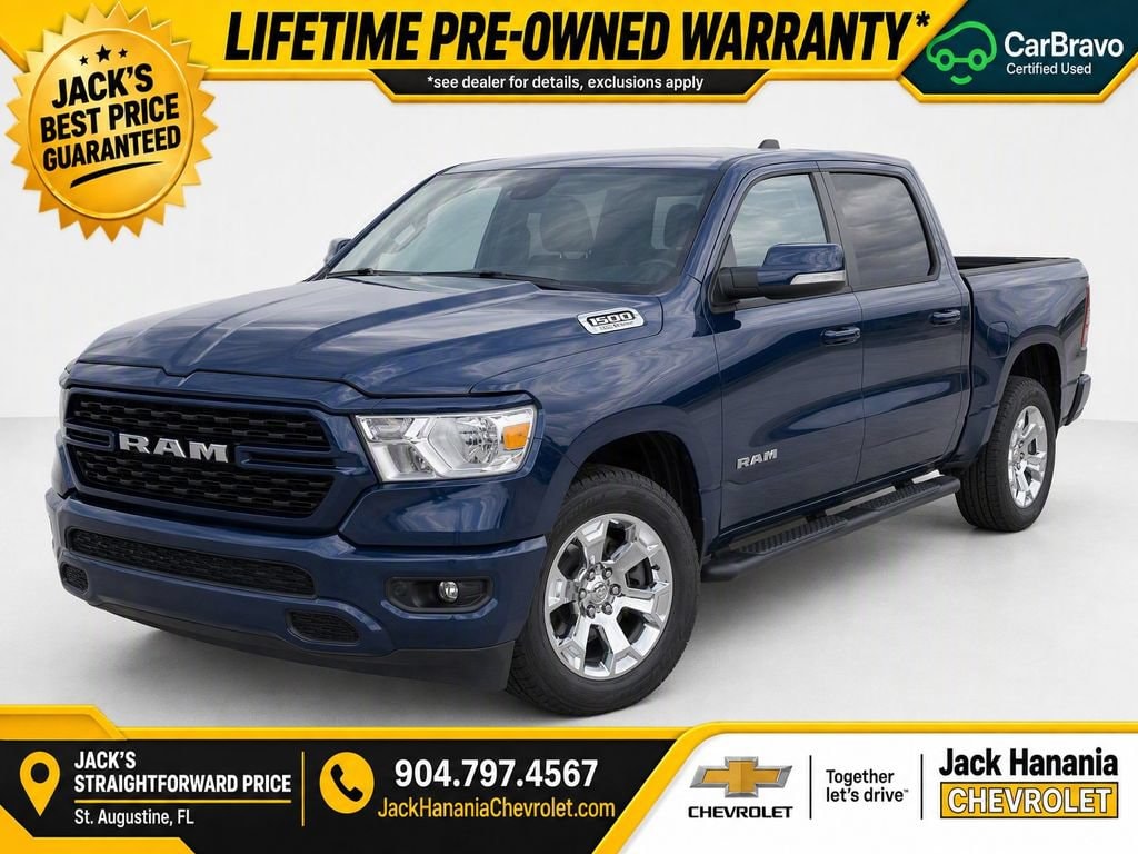 Used 2022 Ram 1500 Big Horn Crew Cab 4x4 57 Box Truck
