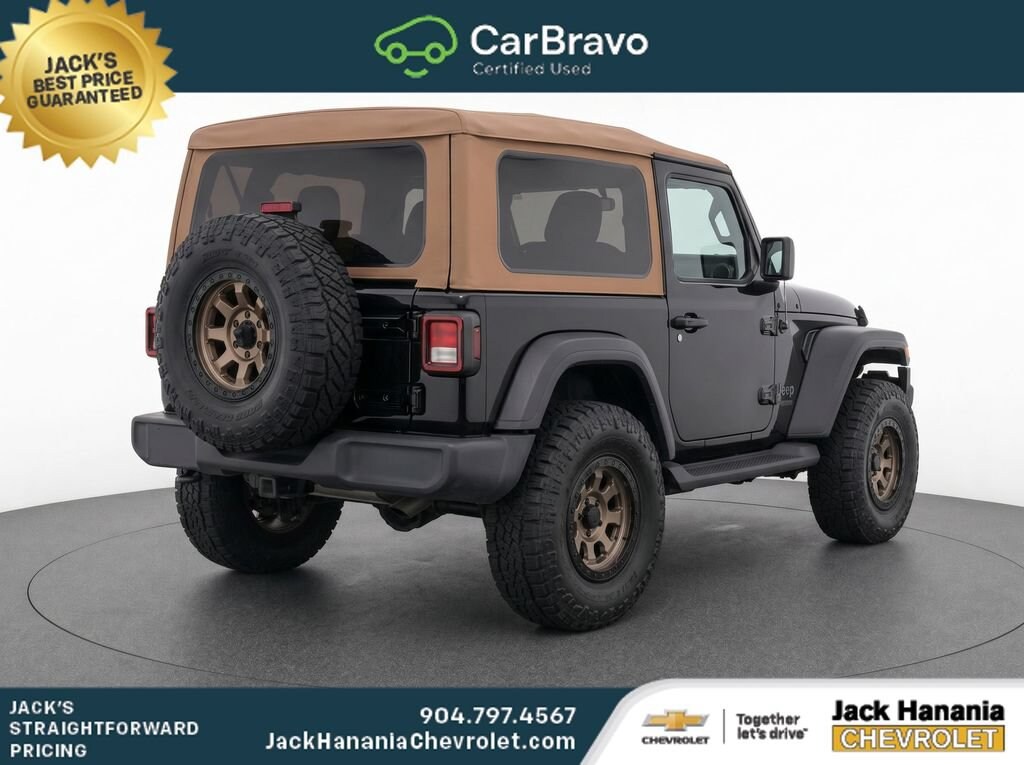 Used 2020 Jeep Wrangler Black and Tan 4x4 SUV