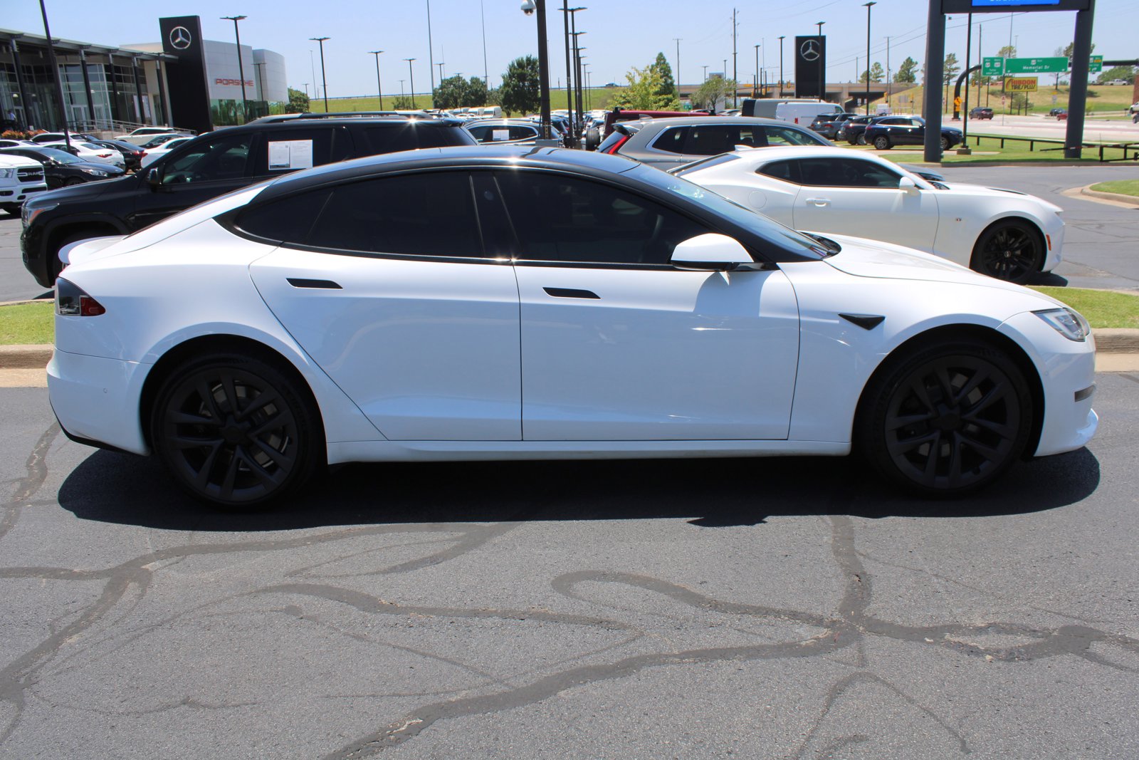 Used 2022 Tesla Model S Plaid with VIN 5YJSA1E64NF459985 for sale in Tulsa, OK