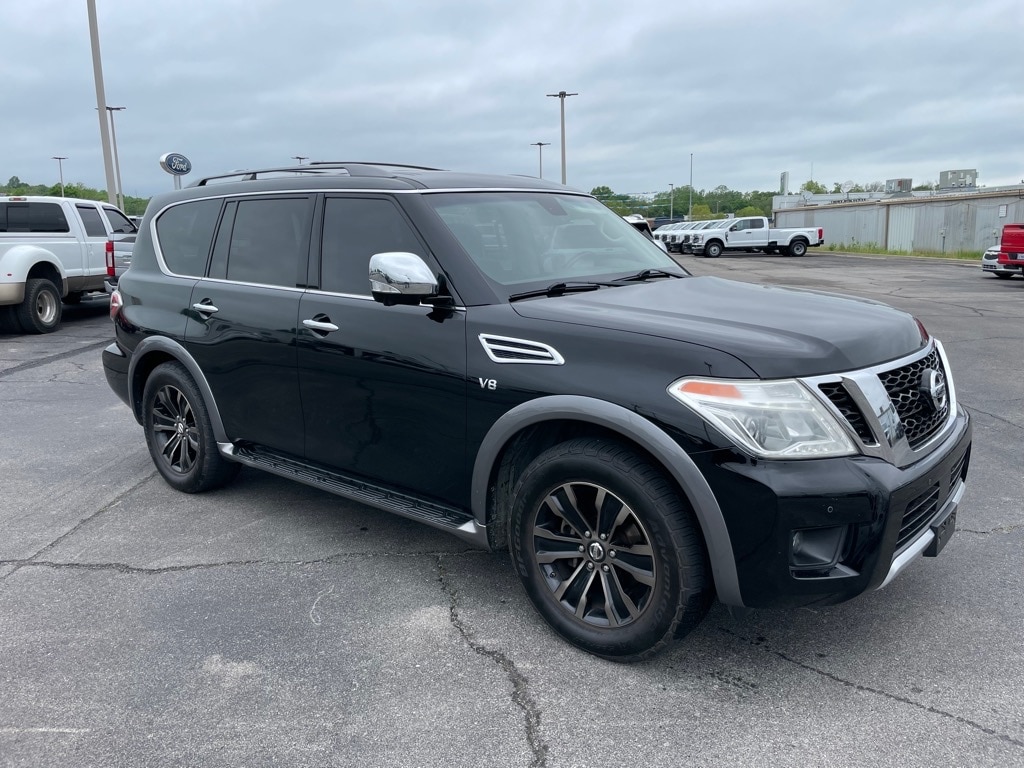 Used 2017 Nissan Armada Platinum with VIN JN8AY2ND7H9007348 for sale in Claremore, OK