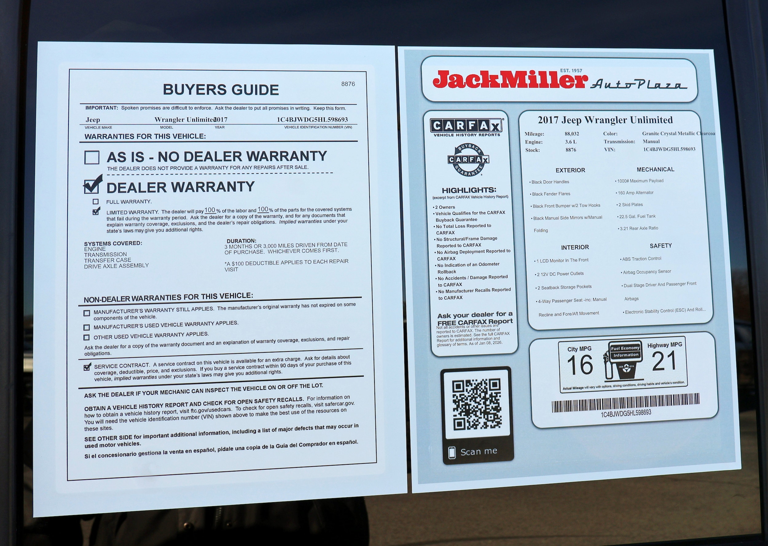 2017 Jeep Wrangler Unlimited Sport S - Photo 21