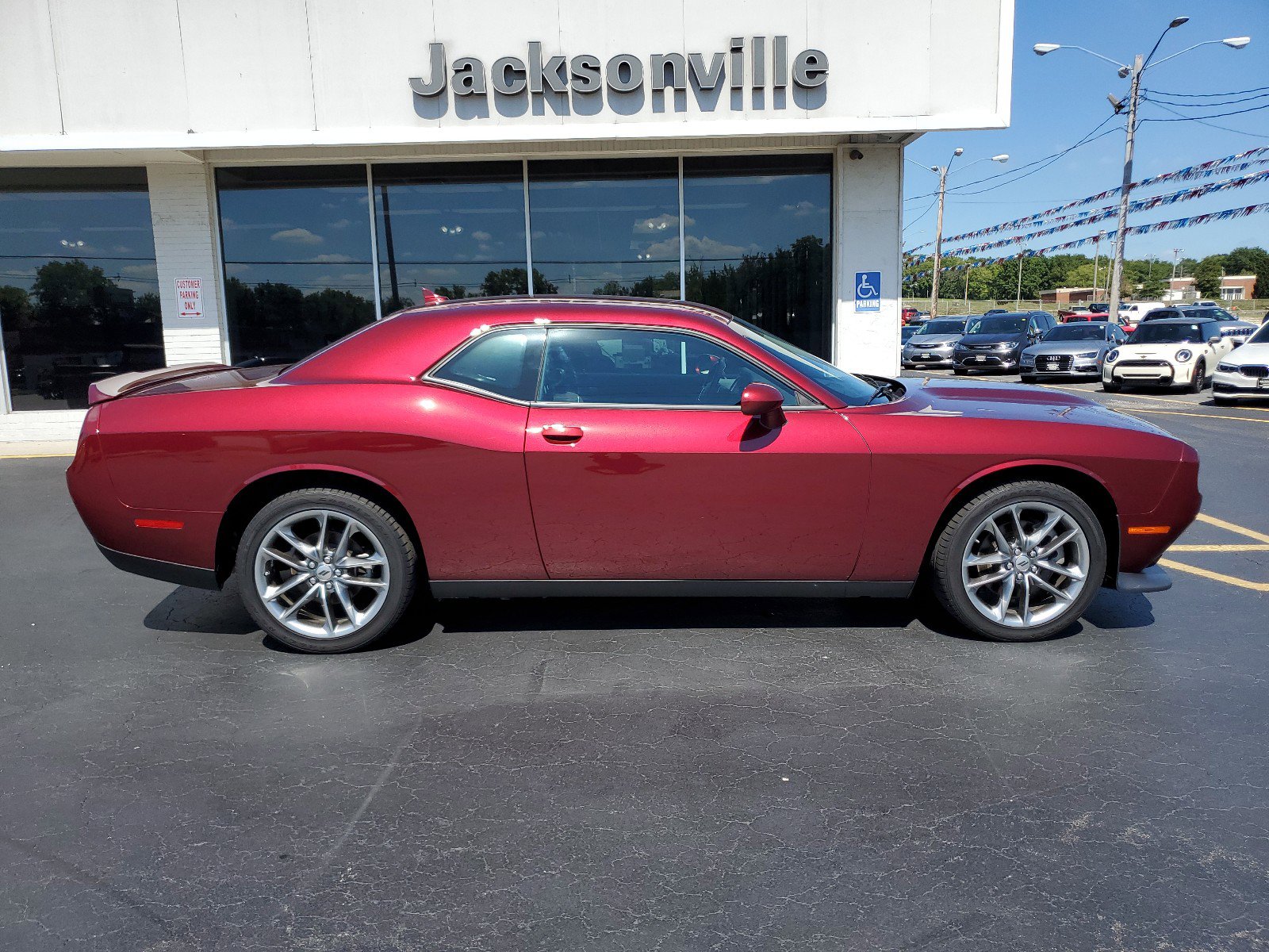 Certified 2021 Dodge Challenger GT with VIN 2C3CDZKGXMH583165 for sale in Jacksonville, IL