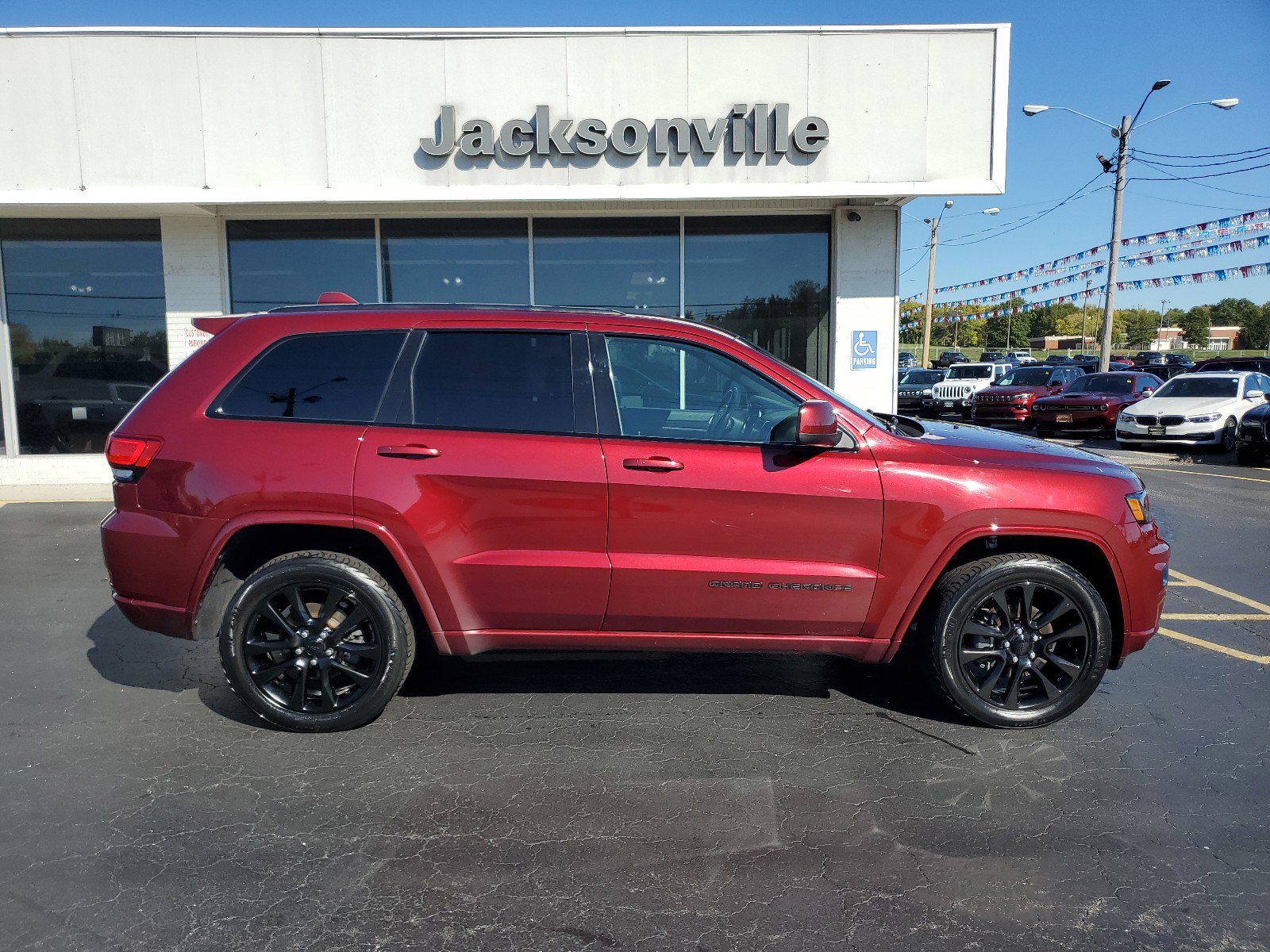 Certified 2019 Jeep Grand Cherokee Altitude with VIN 1C4RJFAG1KC849350 for sale in Jacksonville, IL