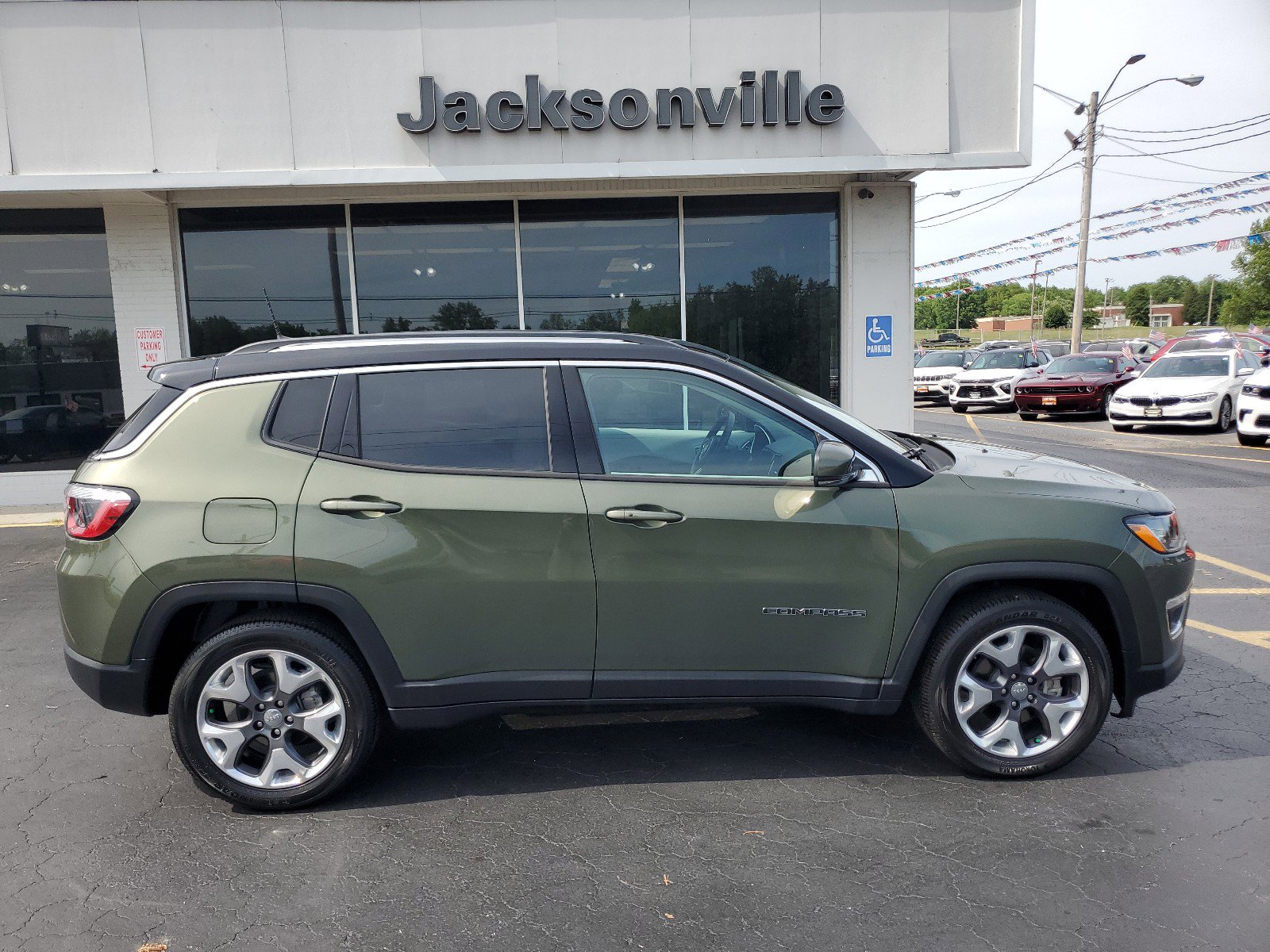 Certified 2021 Jeep Compass Limited with VIN 3C4NJCCB1MT587528 for sale in Jacksonville, IL